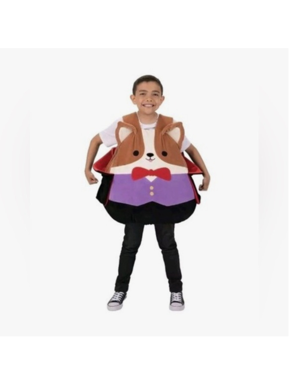 Squishmallows Vampire Corgi Costume Kids Halloween One Size